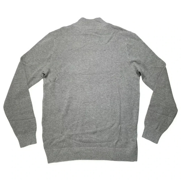 Club Room Soft Grey Heather Cotton Mens Sweater Size Small - Picture 9 of 10